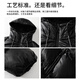 Mark Huafei Outdoor Functional Fashion Brand Hooded Cotton Jacket Men's American Style Korean Style Warm Fashion Jacket Black S