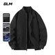 GLM jacket men's spring and autumn loose jacket men's casual simple baseball uniform men's comfortable versatile top black 3XL