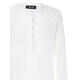 TOM FORD (TOM FORD) FW25 Luxury Men's Crew Neck Henley Pajamas T-Shirt White 20 | L
