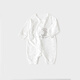 Koala Nose Newborn Moon Welcome to the New World Newborn Baby Clothes Pure Cotton Baby One-piece Jumpsuit Buckle Jumpsuit-White Moon 66cm
