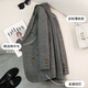 Chenfu woolen suit jacket for women spring and autumn new high-end wool small back slit casual fashion temperament suit regular style gray suit L recommended 105-114 Jin Jin equals 0.5 kg