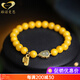 GONMCEAN Mindfulness Chicken Fat Yellow Beeswax Bracelet Women's Jade Gourd DIY Accessories Bracelet Gift