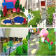 Grass powder diy material grass powder sand table building model material handmade diy sand table grass powder sand table green grass powder yellow green 30g diy handmade grass powder