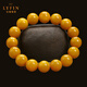 Layun Feiyin Russian beeswax bracelet for men Baltic chicken oil yellow bracelet for women natural amber raw stone birth year gift 9mm+ (with certificate) (suitable for girls)