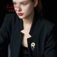 LOCKSTARFY French brand new Chinese style Clivia jade pendant corsage for girls birthday gift for wife and girlfriend high-end brooch LXZ00435 red brand gift box