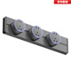 Bull (BULL) same style track socket mobile slide rail surface-mounted household guide rail power strip large spacing five-hole socket gray 30CM track + 2 five-hole