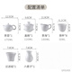 Runyang 2025 new complete set of mutton-fat jade tea set for home white porcelain tea set office teapot tea cup as a souvenir gift