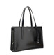 PRADA logo printed zipper tote bag black one size