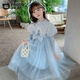 Piggy Banner (PEPCO) Mädchen Elsa Prinzessin Kleid Winterkleidung Kinder Modischer Winter Mädchen Elsa Rock Herbstkleid Blau 110