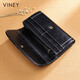 Viney cowhide wallet women's long large capacity multi-card slot clutch bag light luxury student coin purse women's wallet wallet card bag