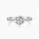 DR one-carat diamond ring for women, moissanite ring, six-claw proposal, wedding ring, birthday, Valentine's Day gift, diamond ring for women, 1-carat live/closed engraving