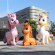 Huiqi Shangpin 2026 Fiberglass Cartoon Horse Sculpture Outdoor Scenic Spot Check-in Landscape Animal Decoration Mall Display Large Ornament Customized