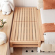 Goodbaby (gb) spliced bed with widened bedside beech wood children's bed single crib spliced large bed bed widened spliced artifact flat bed SF package upstairs 150x50cm