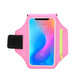 Outdoor sports mobile phone armband with touch screen armbag for men and women, fitness running armband and cycling armbag, pink, suitable for mobile phones within 6.9 inches