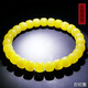 Amber Pai, one thing, one picture, one certificate, beeswax bracelet, natural amber bracelet, women's style, Russian chicken fat yellow, bucket beads, bracelet, 8.17g, about 7.5*6.5mm