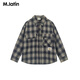 M.Latin Shopping mall same style M.Latin children's shirt 26 spring new style boys intellectual style long-sleeved shirt Navy blue 110