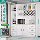 Zhong Zhang Gui wine cabinet living room wall-mounted home partition cabinet entrance cabinet foyer display cabinet storage rack red wine storage cabinet can be customized solid wood 160 long white package home + installation