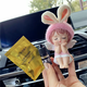 Yusenyi Car Decoration Cute Annie Car Air Vent Aromatherapy Car Air Conditioner Perfume Clip Car Ornament Goddess Benz Pink Purple Annie Purple and White Sunflower Air Vent Free Perfume Flakes