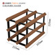 The middle shopkeeper's light luxury red wine rack and wine storage. Diamond-shaped sapele wood wine rack. Simple and modern hundred-grid wine cellar design. 2X2 grid square-300mm-sapele wood.
