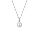 Everlasting Leaf Akoya Seawater Natural Pearl Necklace Single Pendant Large Perfect Round Flawless Light Luxury Necklace Akoya Natural Sea