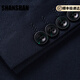 Shanshan (SHANSHAN) light luxury brand men's suit two-piece business casual fashion wedding slim suit dress navy blue XL 180