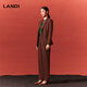 LANDI (LANDI) Shopping mall same style LANDI commuter wool suit top women's waist suit jacket winter new style brick red L