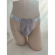 Men's Type A Cotton Thong Wide Belt Breathable Large Size Underwear Gray 50-55