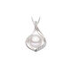 S925 sterling silver freshwater real pearl pendant, fashionable and versatile sterling silver clavicle necklace for women, elegant gift necklace, pendant does not include chain