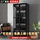 Zhong Zhanggui wine cabinet display cabinet household glass wine cabinet living room wall custom light luxury storage cabinet 2025 new sideboard installation included 0 level 1.8 thickened plate eight door wine compartment 320x4