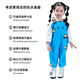 Water wading pants for children, one-piece waders for children to play in the water, kindergarten waterproof clothes for children and babies, equipment for going to the sea, sky blue overalls 40 32, inner length 20cm, order one size larger than normal shoe size