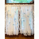 LUODABAN Cream French Lace Rococo Children's Room Double-Layer Warm Dopamine Bedroom Curtain No Punch Half Curtain Door Curtain 1.4m wide