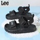 Lee children's shoes summer children's sandals girls black hollow sports beach shoes boys big black 28 recommended foot length 172.5mm