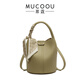Bags for Women 2025 New Casual Commuting Handbag Fashion Versatile Shoulder Crossbody Bag Niche Texture Bucket Bag Cream Green