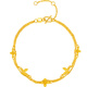 Saturday Fumeng Die Pure Gold 999 Gold Bracelet Women's New Year's Birthday Gift Price A0713018 Approximately 2.71g 16+3cm
