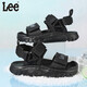 Lee children's shoes summer children's sandals girls black hollow sports beach shoes boys big black 28 recommended foot length 172.5mm