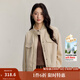 INMAN Retro Barn Style Stand Collar Short Jacket Women's 2025 Autumn Loose Fashionable Versatile Work Jacket Top Warm Apricot S