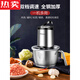 MZXM Japan-imported quality meat grinder household electric small meat grinder stirring minced vegetables pepper ginger garlic paste multi-functional 1.8 double gear glass bowl single knife
