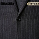 SHANSHAN light luxury brand 2025 new men's suit slim fit wedding groomsmen business suit suit for men gray stripes L 170