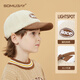 SOMUBAY's new children's hat, autumn and winter lamb velvet warm baseball cap, all-match peaked cap for boys and girls in winter, brown 170, recommended for 2-8 years old, choose according to head circumference_One size fits all 50-54CM