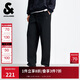JACK&JONES Men's Autumn Casual Pants Multi-Pocket Embroidery Loose Elastic Drawstring Waist Solid Color Long Pants 225314045