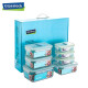GLASSLOCK Korean tempered glass lunch box refrigerator storage box household storage box gift box set GL22 four-piece set