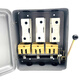 Closed three-phase iron shell load switch HH4-15A/3