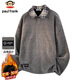 Paul Frank long-sleeved T-shirt men's winter chenille sweatshirt men's casual POLO shirt men's jacket dark gray XL