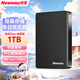 Newman (Newsmy) 1TB mobile hard drive mechanical double disk backup Qingfeng Plus metal version USB3.0 2.5 inches Dawn Black mobile phone connection data backup
