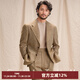 CULTUM French long linen breathable and quick-drying CULTUM Italian herringbone half-line suit suit men's casual suit Mika herringbone two-piece set 175B /50B