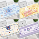
Three-color cat cute cartoon mouse pad super large keyboard soft desk pad thickened lock edge office computer male and female 9896flower 80 cm x 30 cm x 5 mm