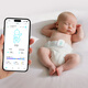Hululu Intelligent Baby Monitoring and Nursing Breathing Monitor Baby Sleeping Reminder Heat Warning Artifact (Bluetooth Version) Bluetooth Version