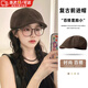 Bailey duck cap forward hat women's autumn and winter all-match suede retro face-showing small reverse wear 2025 new coffee color brown (55-59cm)