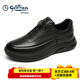 Goldlion Men's Shoes 2025 Autumn and Winter New Men's Genuine Leather Business Leather Shoes Casual Shoes Light Shock-absorbing Sports Running Shoes Soft Surface Black 40
