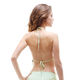 Universal Bimeni female Chinese style retro lace embroidery hollow transparent sexy fun bellyband suit tempting palace style vanilla green strappy thong bellyband one size fits all pants M size